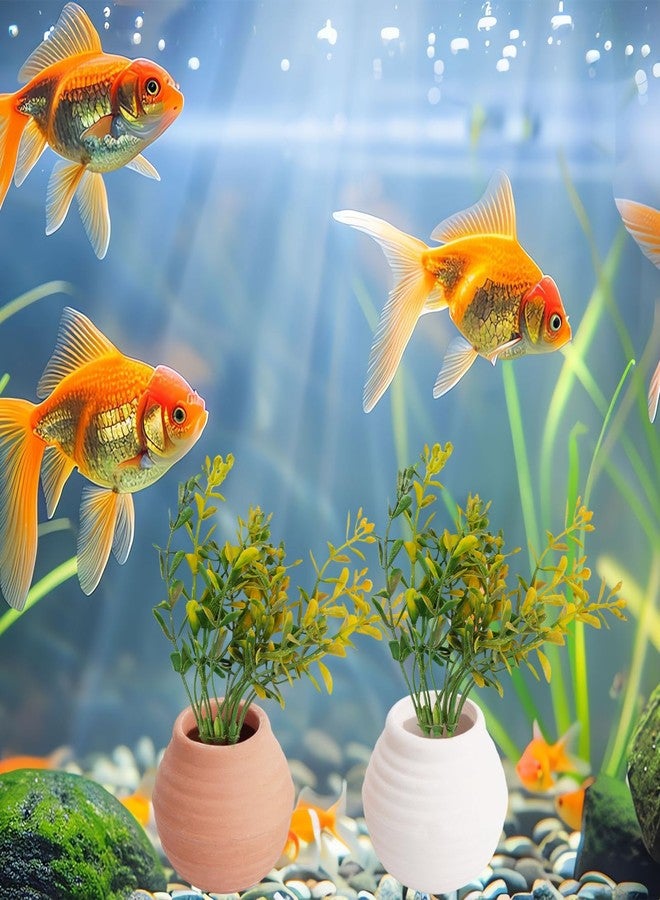 Saim Aquarium Mini Ceramic Pots Decoration Fish Tank Accessories Anti-Floating Aquarium Plant Weights Plant Holder for Fish Tank - Image 5